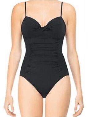 Classic Black Push Up One-Piece Swim Suit - Women Swim